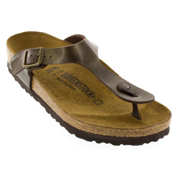 Birkenstock Shoes - Birkenstock Gizeh Golden Brown 39